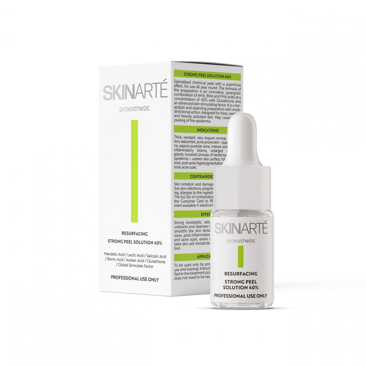 SkinArté Silny roztwór peelingujący 40% 5ml