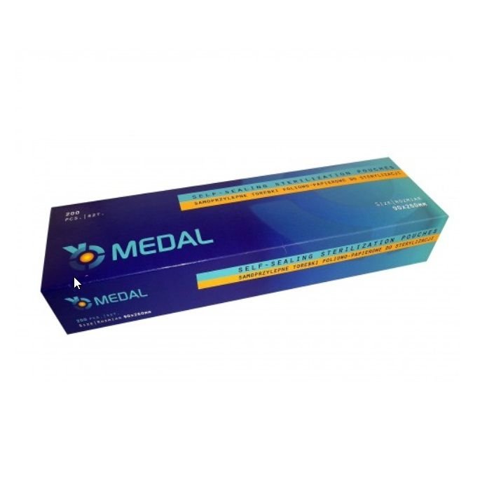 Torebki do sterylizacji 90x230 mm - 200 szt.