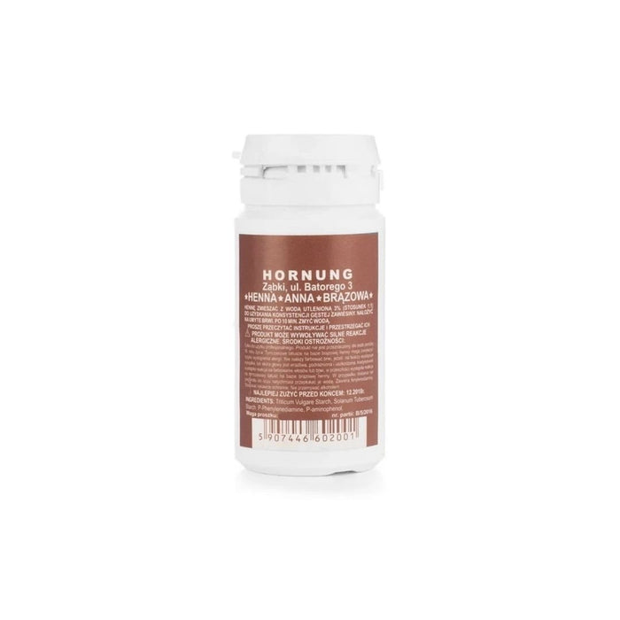 Henna Hornung "Anna" - Proszkowa - Brązowa - 50g