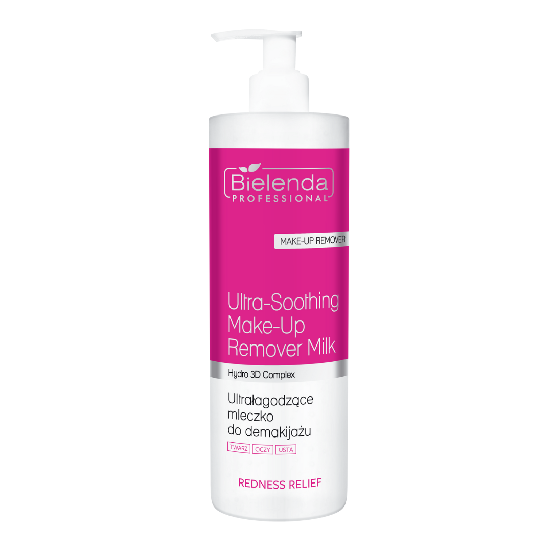 Bielenda REDNESS RELIEF Ultra-łagodzące mleczko do demakijażu twarzy, oczu i ust 500 ml