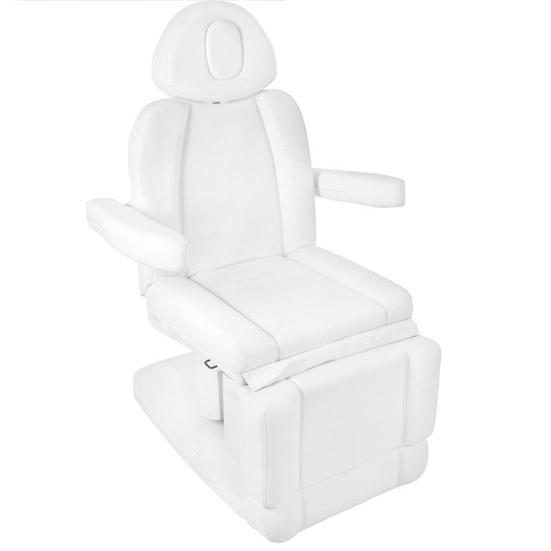 Fotel kosmetyczny elektr. Azzurro 708A 4sil. - biały