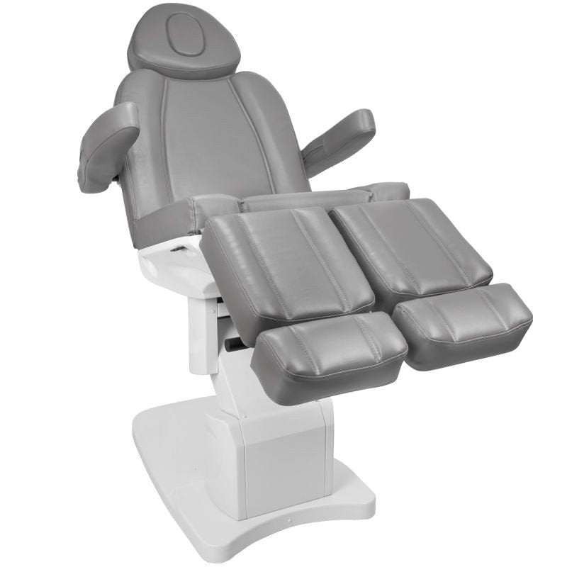 Fotel kosmetyczny elektr. Azzurro 708AS Pedi 3sil. - szary