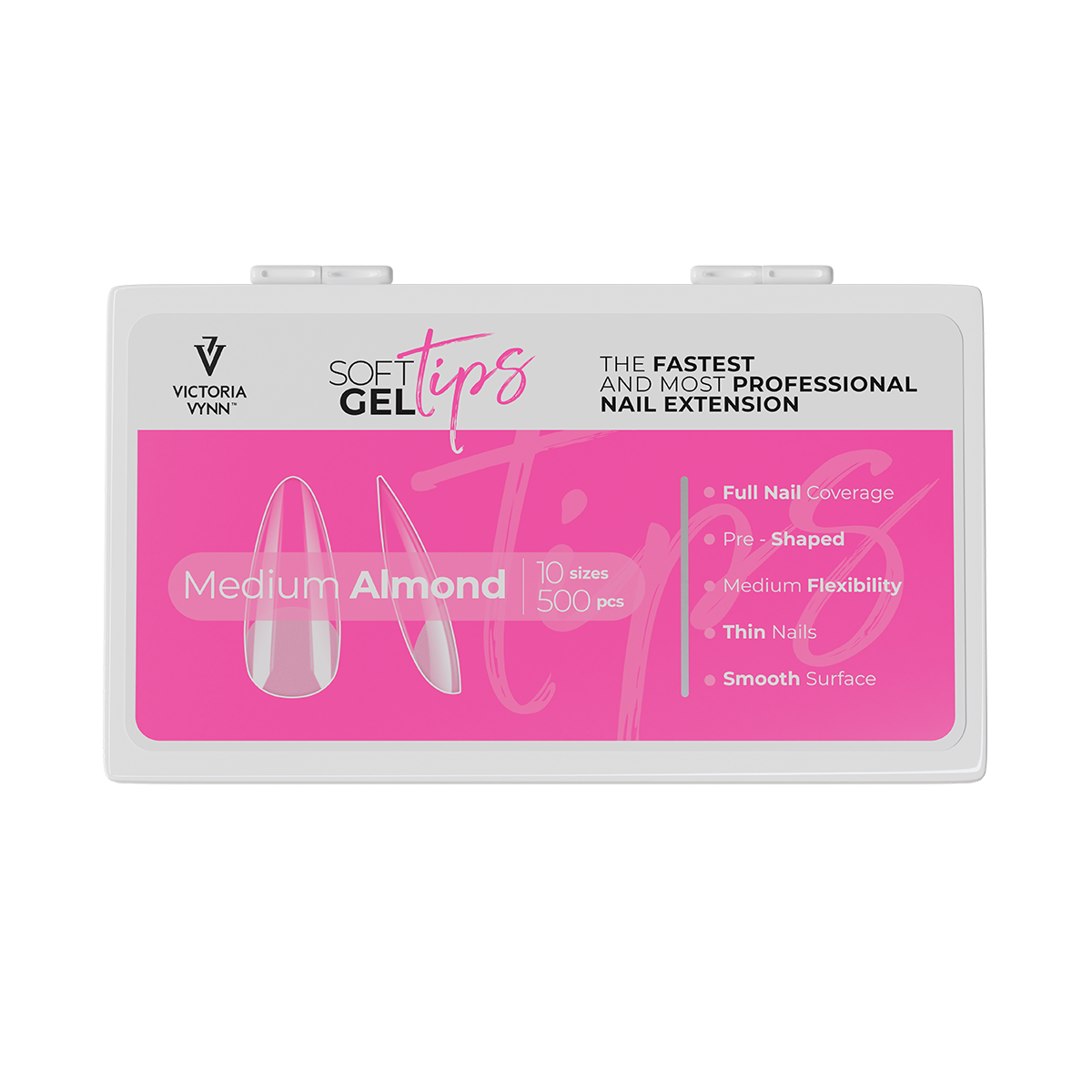 Victoria Vynn Soft Gel Tips Medium Almond  500szt,
