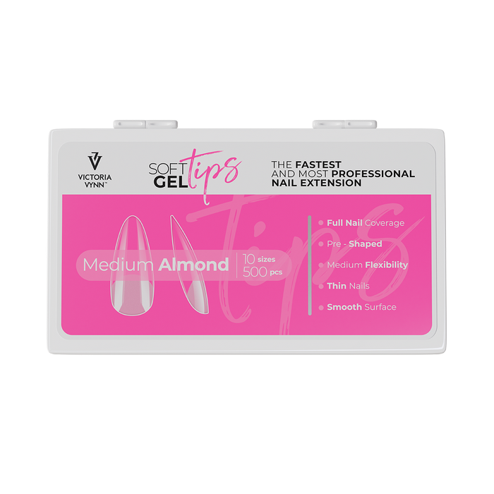 Victoria Vynn Soft Gel Tips Medium Almond  500szt,
