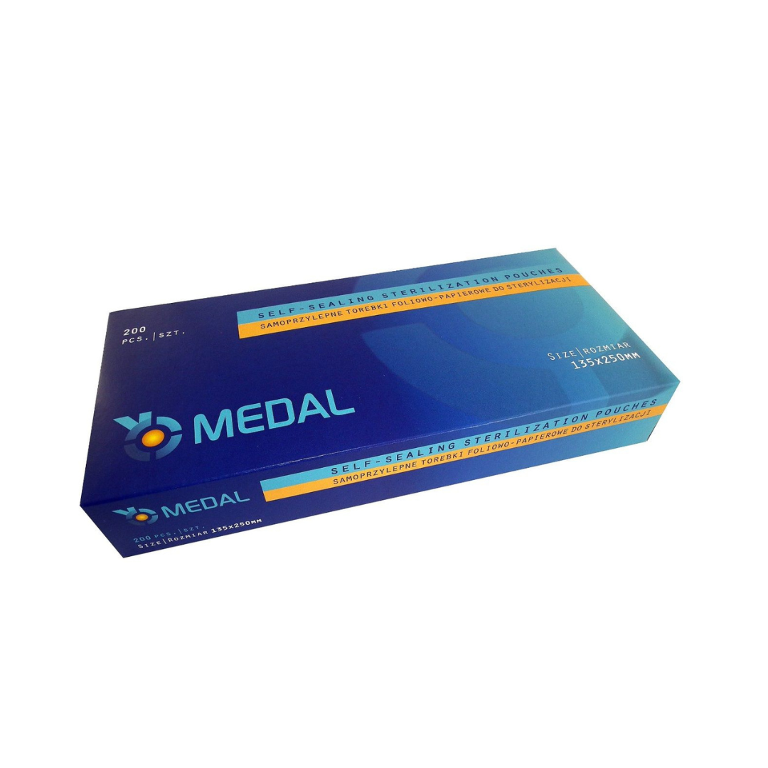 Torebki do sterylizacji 135x250 mm - 200 szt.
