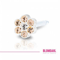 BLOMDAHL - 12-0114-75  Daisy Golden Rose/ Crystal 5 mm