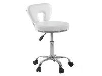 Taboret kosmetyczny do pedicure 9266 biały