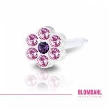 BLOMDAHL - 12-0114-47 DAISY 5mm Light Rose/ Amethys