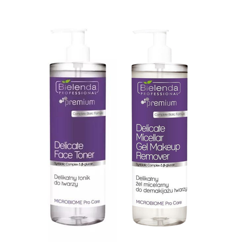 Bielenda Duet Microbiome Pro Care delikatny tonik + żel micelarny