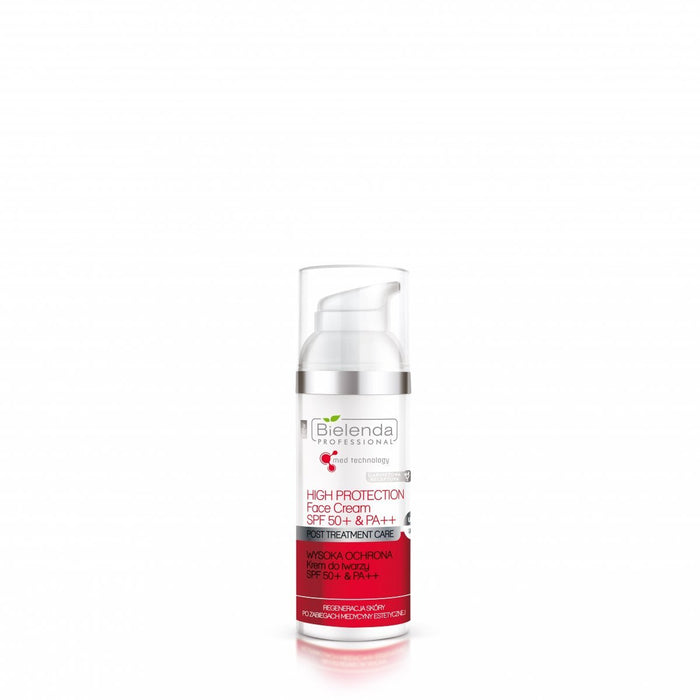 Bielenda - Post Treatment Care - Wysoka ochrona - Krem do twarzy SPF 50+ &amp; PA++ 50 ml