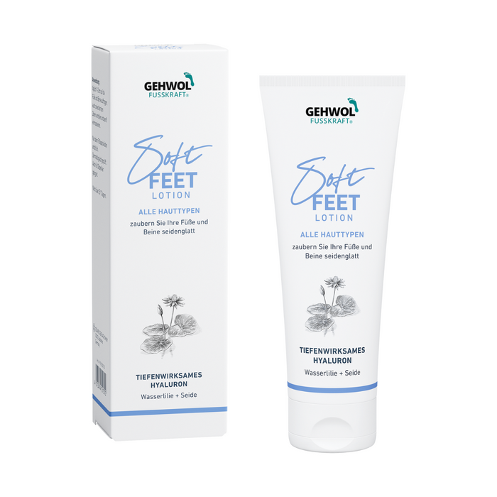 Gehwol Fusskraft soft feet lotion - Lotion do stóp i nóg z kwasem hialuronowym i lilią wodną - 125ml
