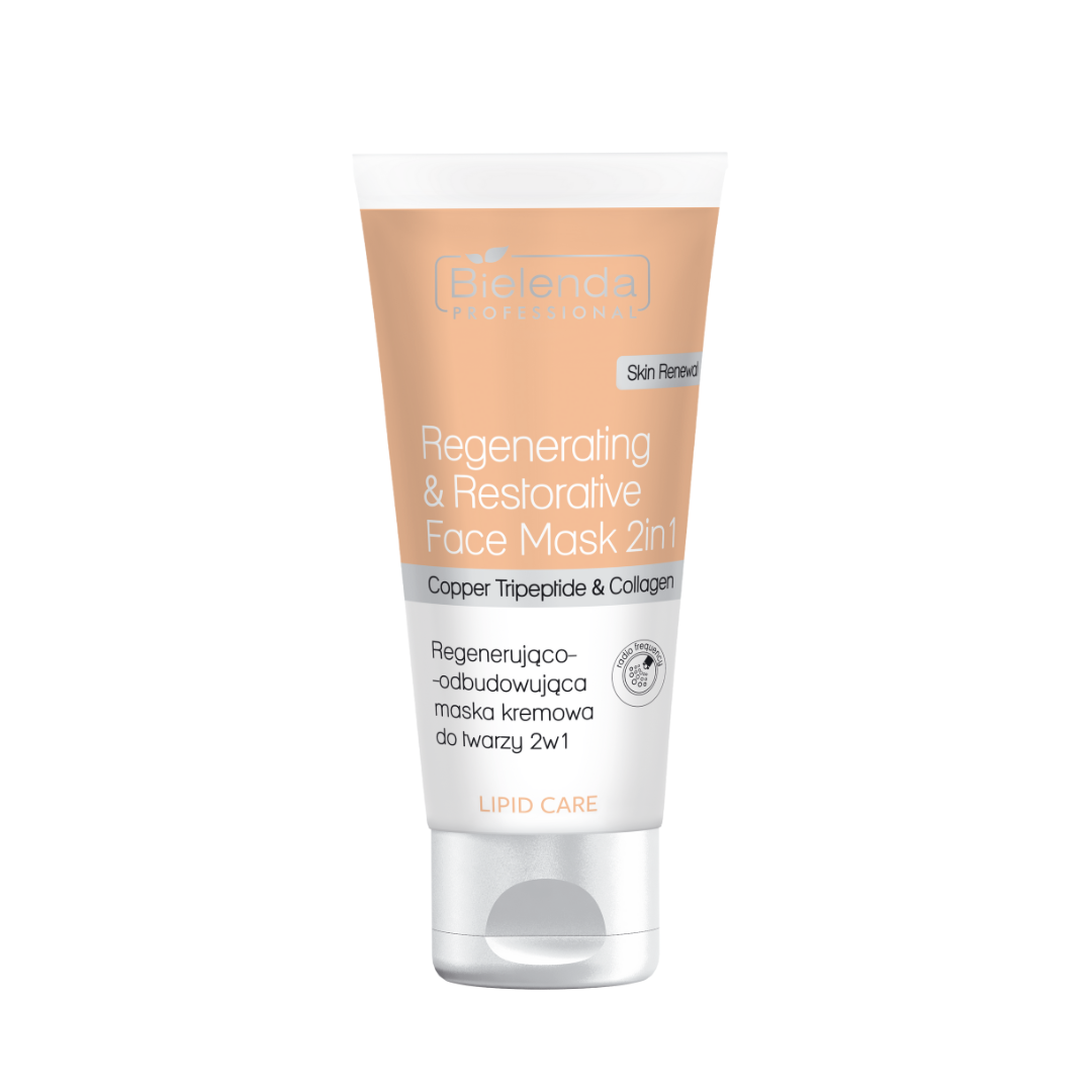 Bielenda Lipid Care Regenerująco-odbudowująca maska kremowa do twarzy 2w1 150ml