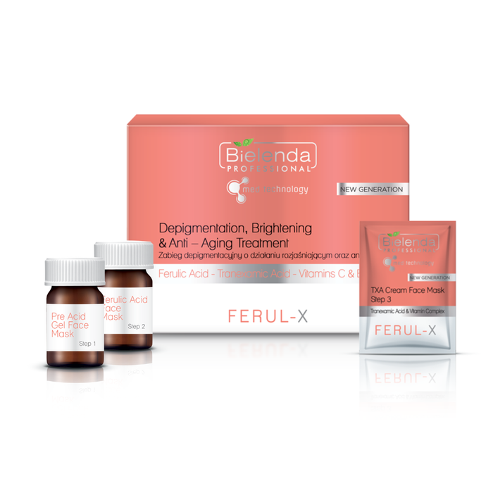 BIELENDA FERUL-X Zabieg depigmentacyjny o działaniu rozjaśniającym i ANTI-AGING