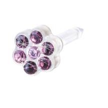 BLOMDAHL - 12-0114-81 DAISY 5mm Amethyst/ Light Amethyst