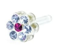 BLOMDAHL - 15-0114-46 (B) daisy alexandrite rose średnica części ozdobnej kolczyka 5 mm