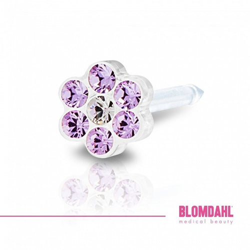 BLOMDAHL - Daisy Violet/ Crystal  12-0114-56  5 mm