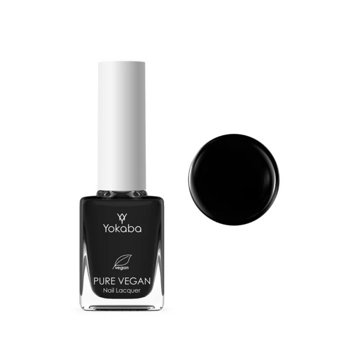 Yokaba Lakier klasyczny PURE VEGAN - Simple Black 01 10ml