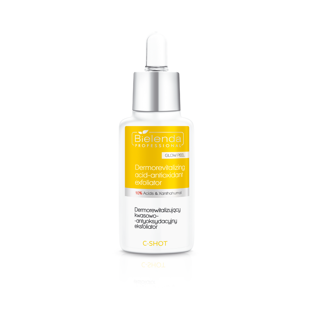Bielenda C-SHOT Dermorewitalizujący kwasowo-antyoksydacyjny eksfoliator 10% glow peel 30ml