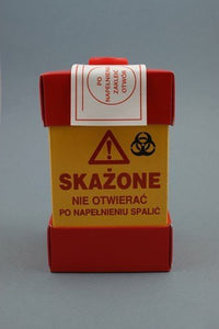 Jednorazowy pojemnik na zużyte igły