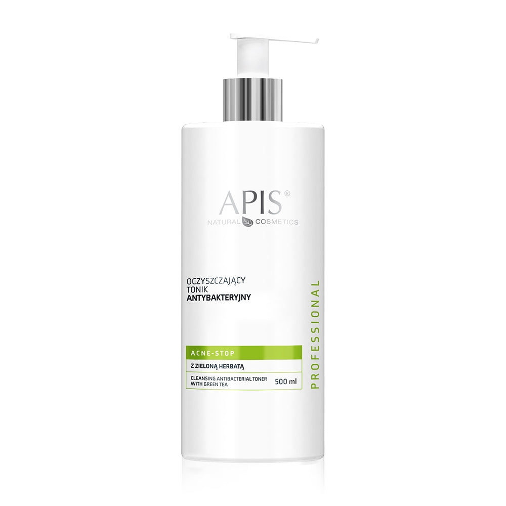 Apis Acne-Stop Oczyszczający tonik antybakteryjny z zieloną herbatą 500 ml
