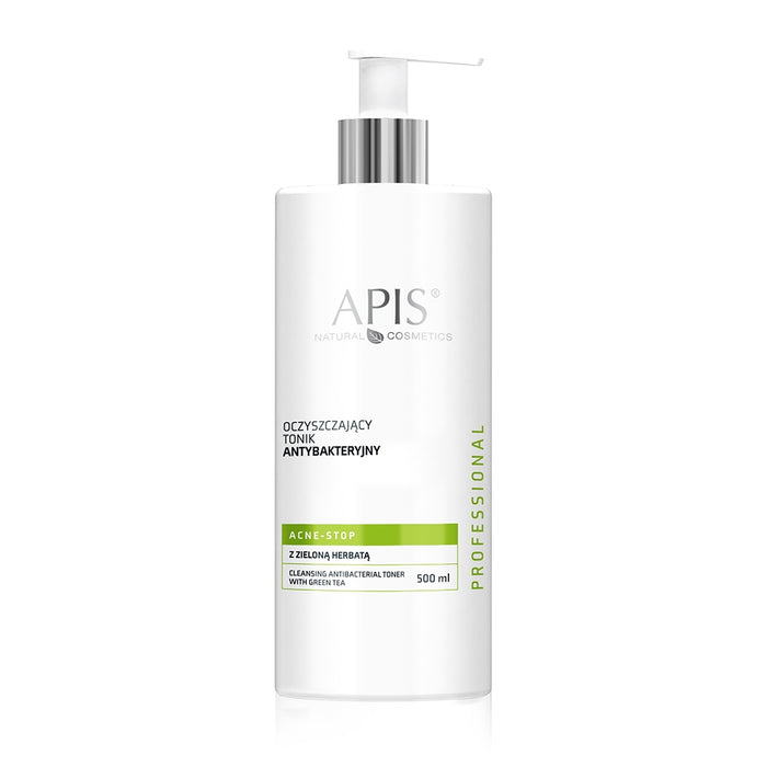 Apis Acne-Stop Oczyszczający tonik antybakteryjny z zieloną herbatą 500 ml