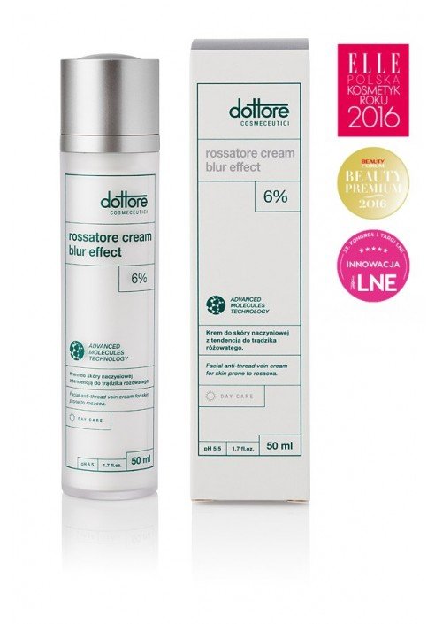 Dottore Cosmeceutici Rossatore cream blur effect Krem dla skóry naczyniowej z tendencją do trądzika różowatego 50ml