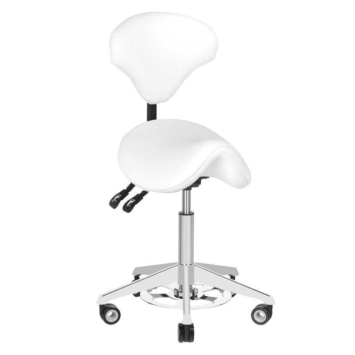 Taboret Kosmetyczny Azzurro 037F - Bump Up - biały