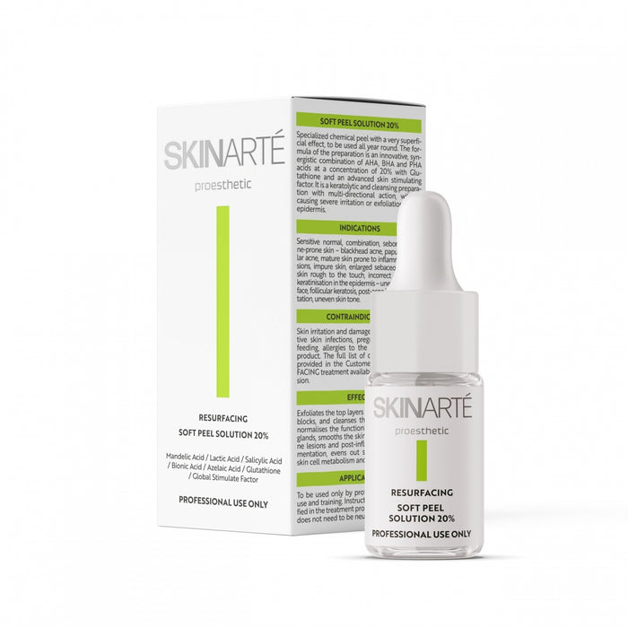 SkinArté Łagodny roztwór peelingujący 20% 5ml