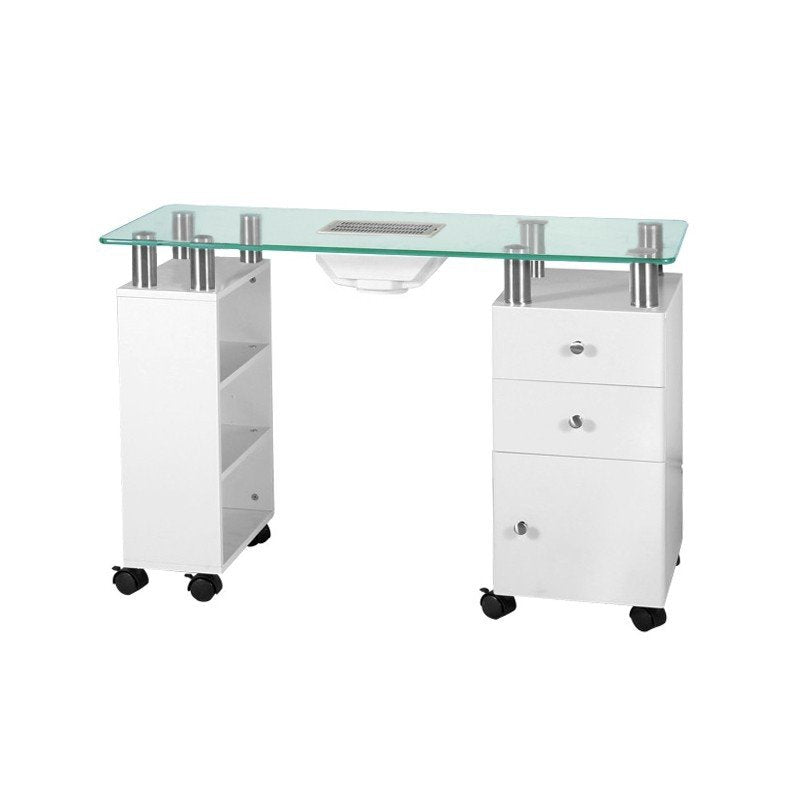 Biurko Glass z pochłaniaczem 013B