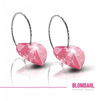 BLOMDAHL - 15-1255-03 (C)  heart rose średnica części ozdobnej kolczyka 10 mm