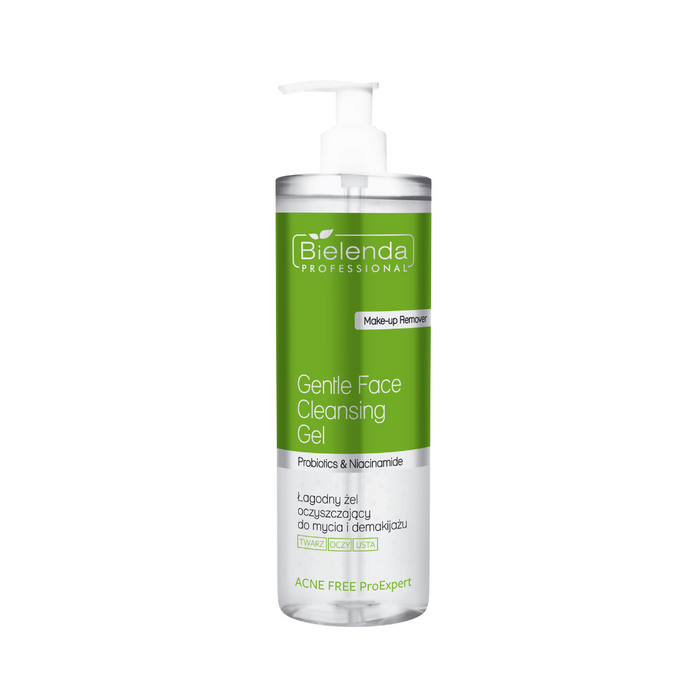 Bielenda Acne Free ProExpert Łagodny żel oczyszczający do twarzy, oczu i  ust, 500g