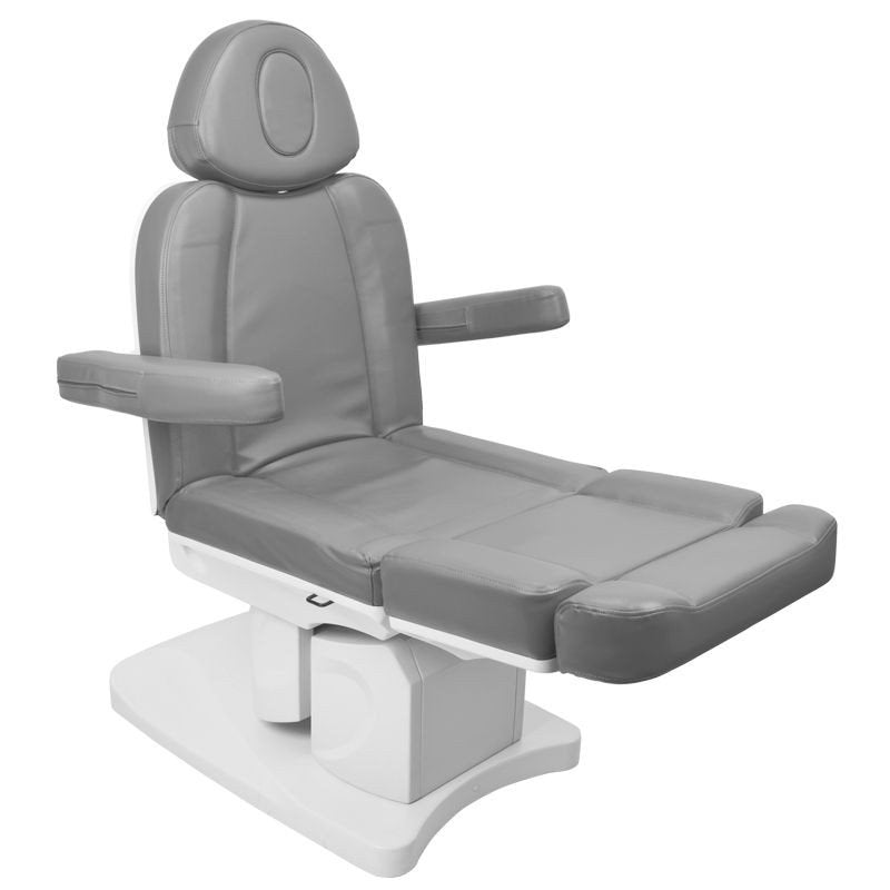 Fotel kosmetyczny elektr. Azzurro 708A 4sil. - szary