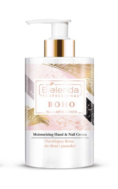 Bielenda Nailspiration Boho Nawilżający krem do dłoni i paznokci 300ml