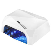 Lampa Diamond 2w1 Led+CCFL 36w Timer + Sensor - biała