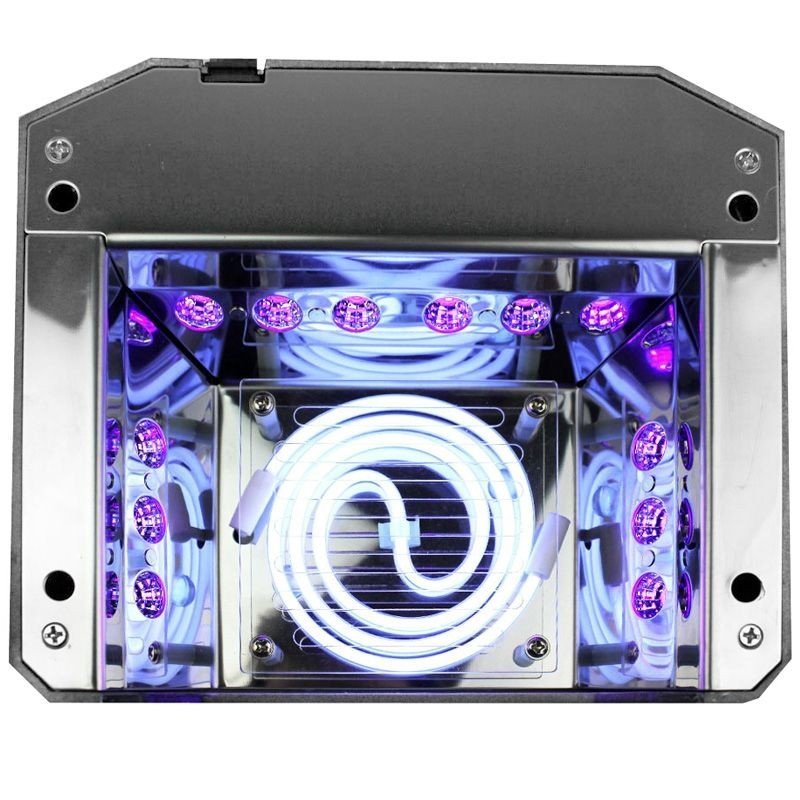 Lampa Diamond 2w1 Led+CCFL 36w Timer + Sensor - biała