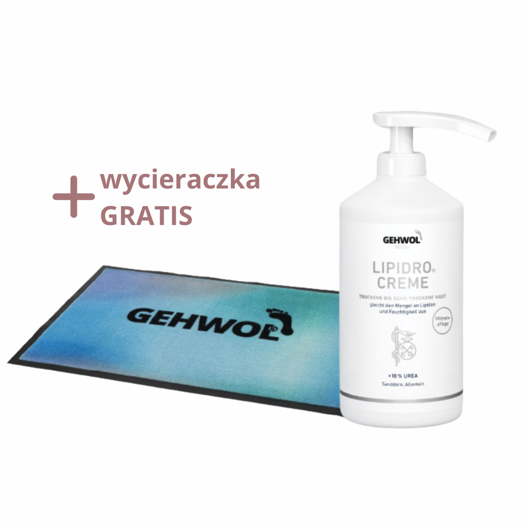 GEHWOL Zestaw 5 - Lipidro krem 500 ml + wycieraczka gratis!